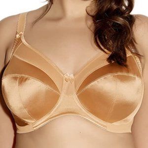 GODDESS Women's Plus Size Keira Banded Underwire Bra, Gold, Size 42 I